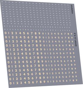 RAILTEC 2mm-4100 Steam loco numbering (8" & 10" cabsides, cream)