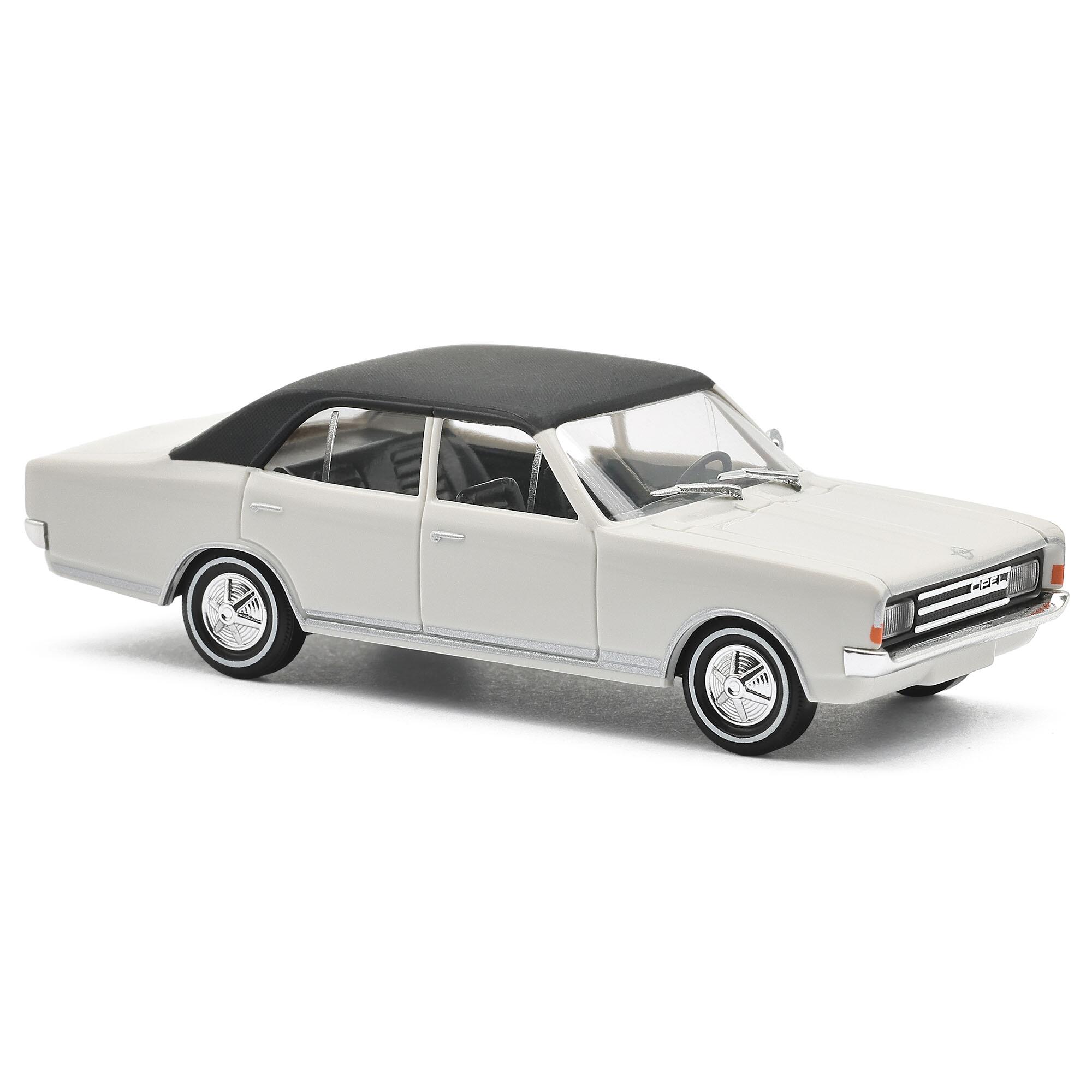 Busch 42020 Opel Rekord C, White with whitewall tyres