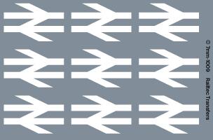 RAILTEC 7-1009 BR standard arrows: white