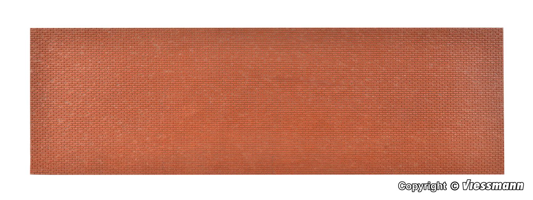 Vollmer 48722 Red brick wall sheet