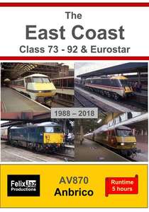 The East Coast Class 73 - 92 and Eurostar - 1988 - 2018 - 4 Disc Set