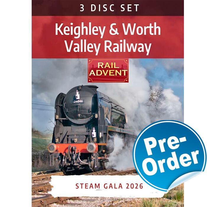 Keighley & Worth Valley Railway – Steam Gala 2026 - 3 Disc Set