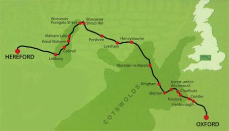 Cotswolds and Malverns Line - Driver's Eye View