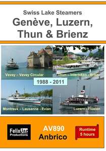Swiss Lake Steamers - Geneve -Luzern - Thun - Brienz 1988-2011 - This is York (Parts 1 - 4: 1984 - 2004) - 4 Disc Set
