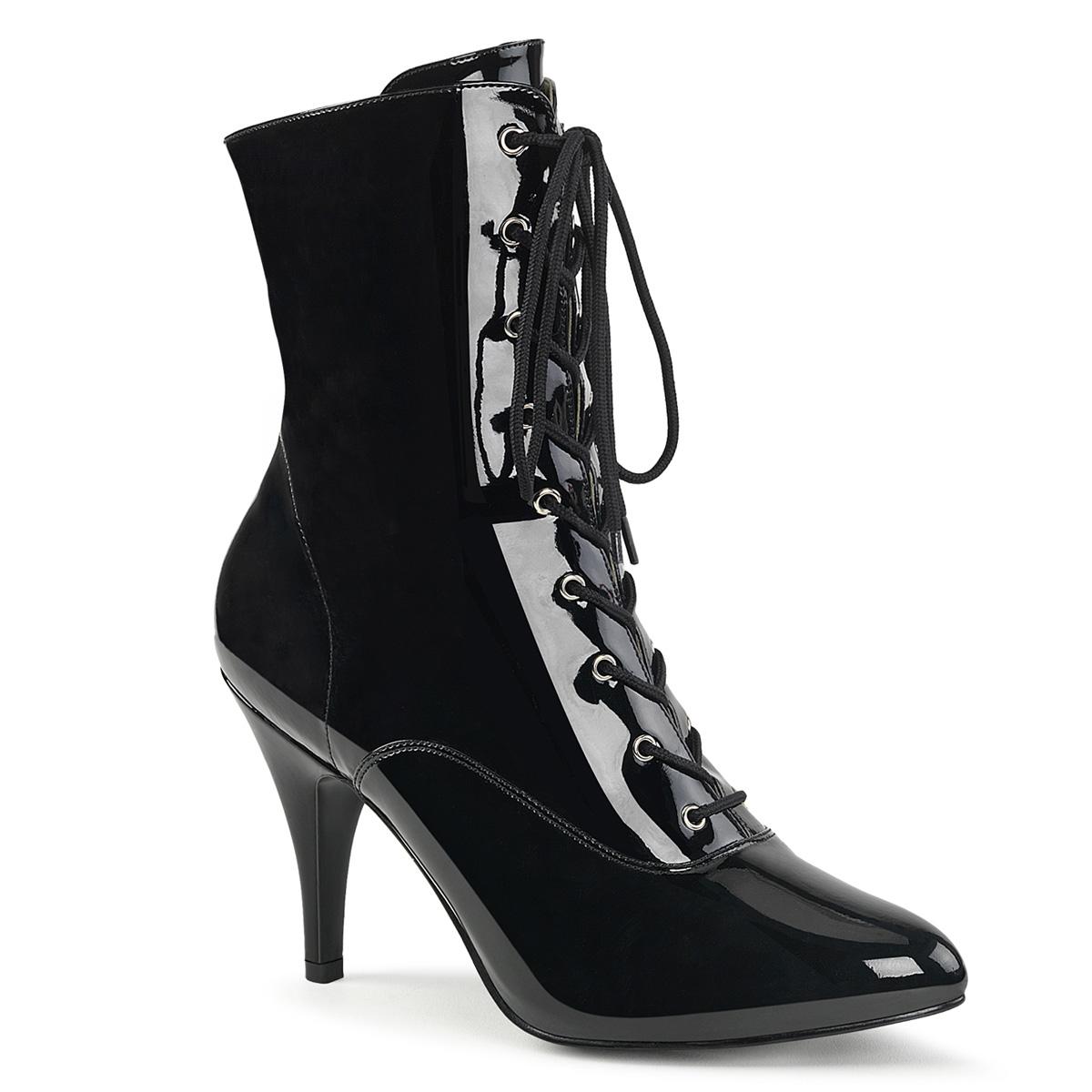 Dream Lace Up Ankle Boot 4 Stiletto Heel Up To Uk 14 Pleaser Sexy Shooz 1172