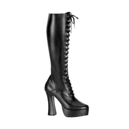 Faux Leather Knee Boots