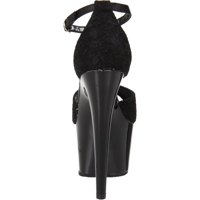 Black Satin Ankle Strap Sandal stiletto heel