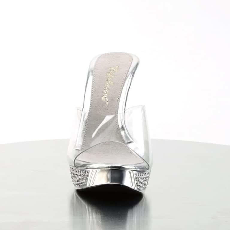 Mules With Rhinestone Sole & Heels open toe
