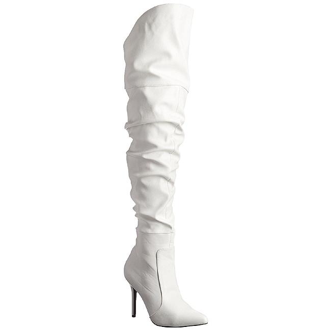 White Classique Thigh Boots