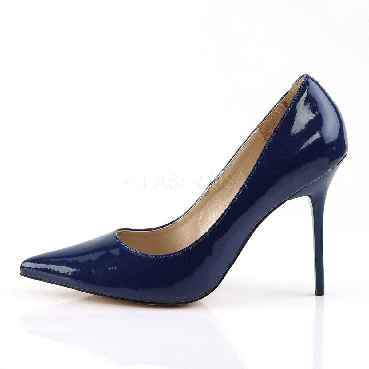 Navy Blue Classique Court Shoe