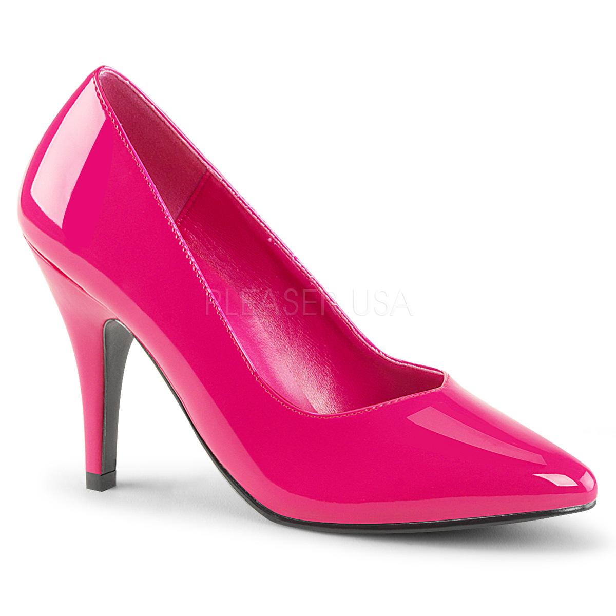 Hot Pink Wide Fitting Court Shoe