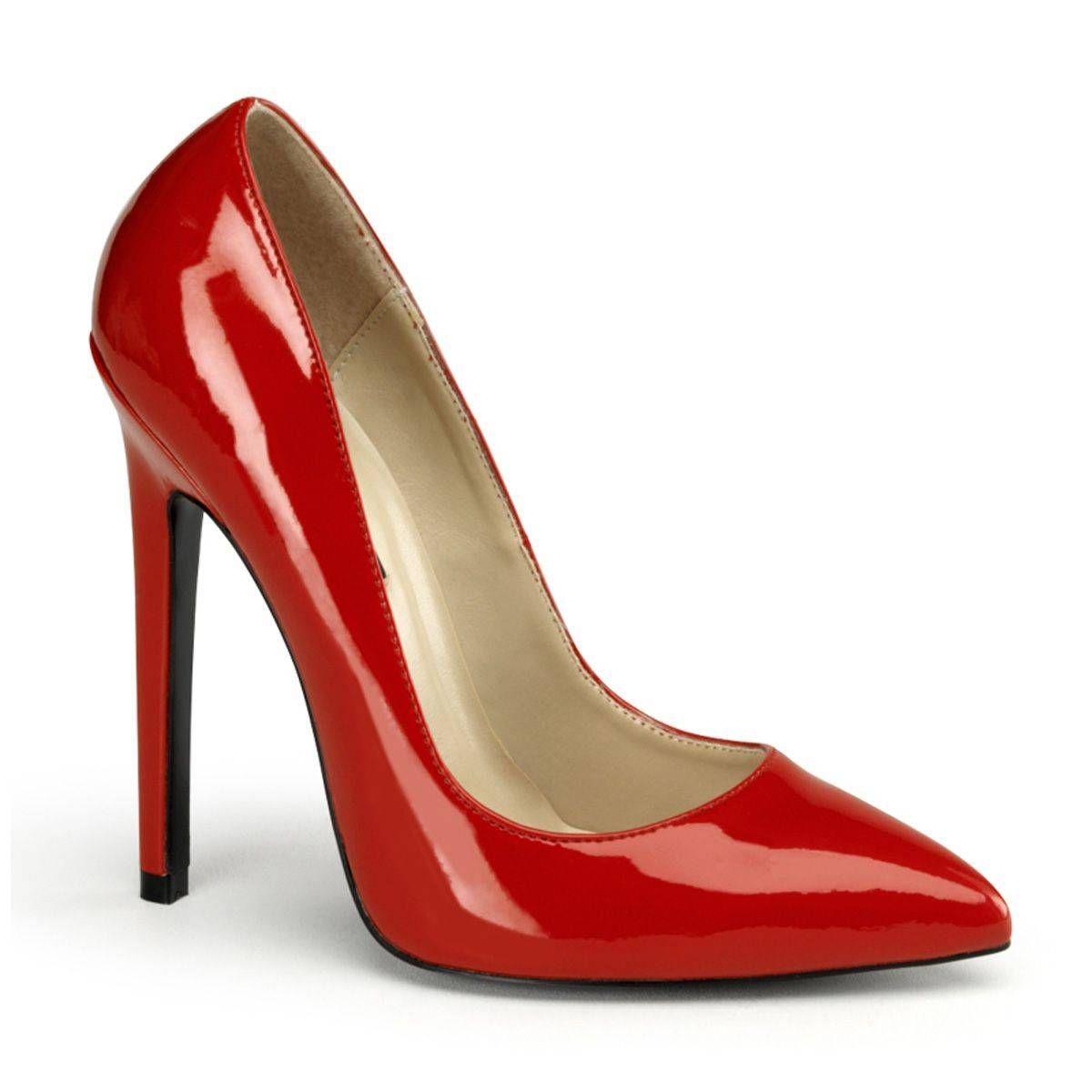 Unisex Red Patent Court Shoe