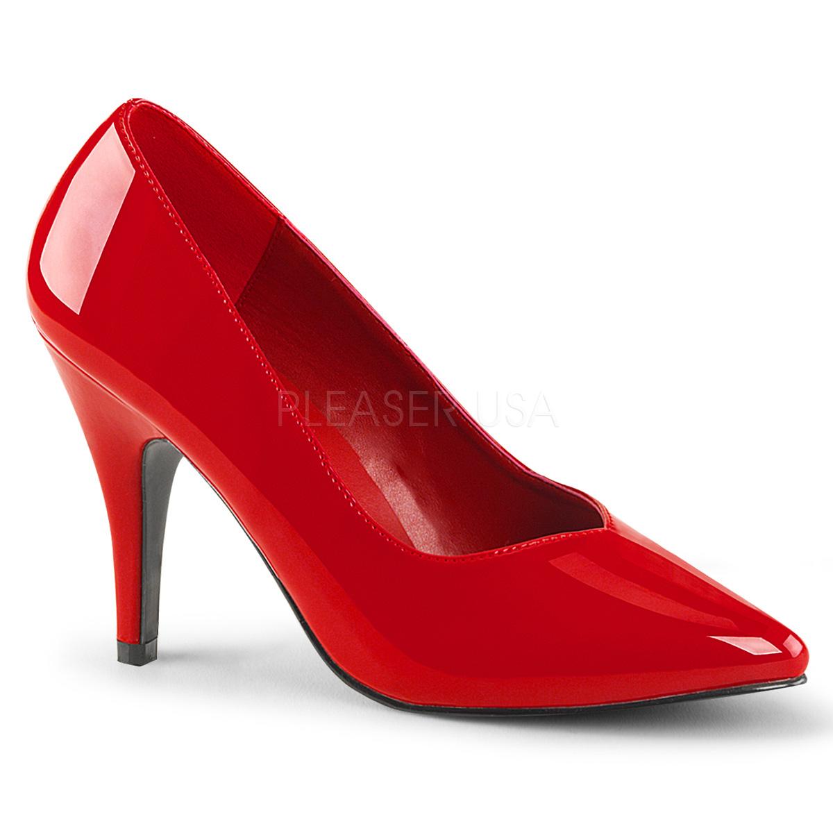 Red Wide Fitting Court Shoe