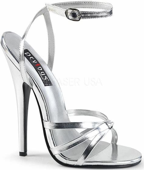 Silver Ankle Strap Sandals