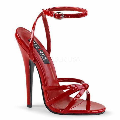 Red Ankle Strap Sandals