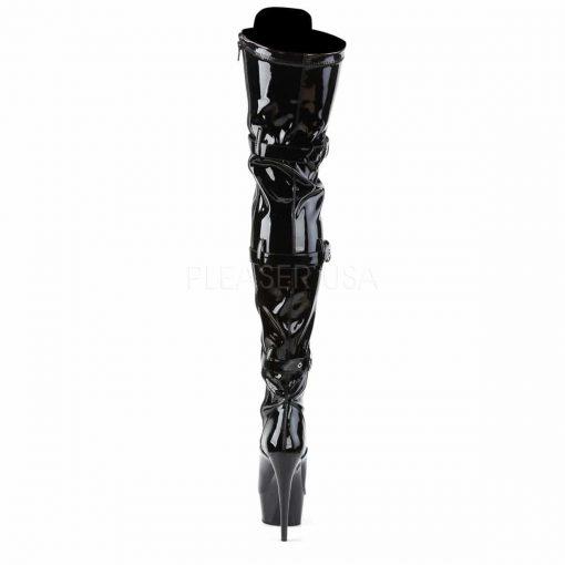 Fetish Lace Up Front Thigh Boots With 6 Stiletto Heels Sexy Shooz 