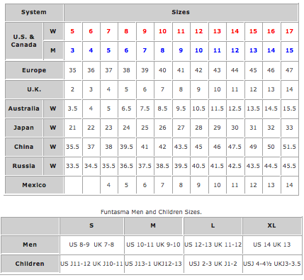 Men S Size Chart Shoes Uk