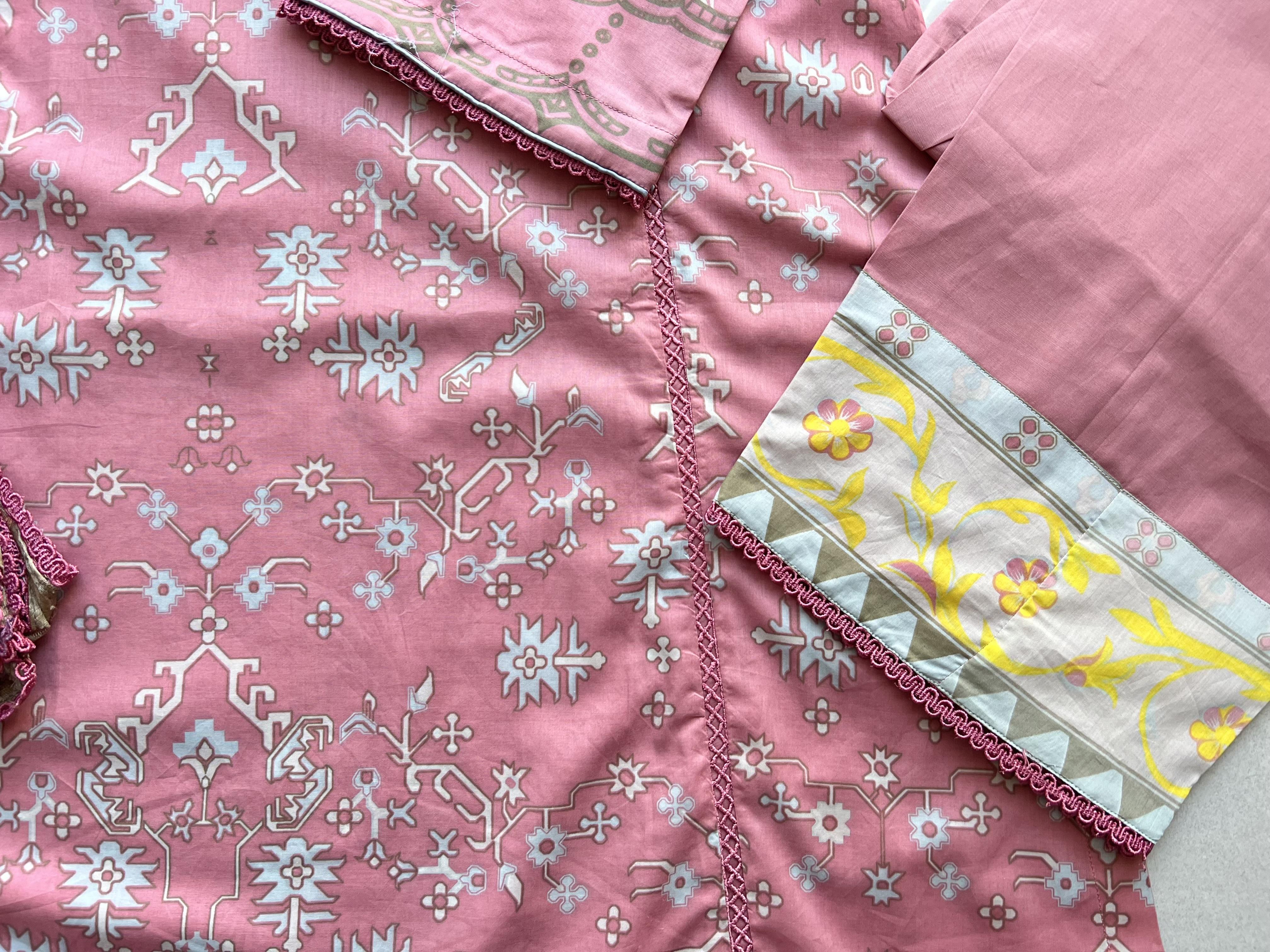 AL KARAM SPRING 3PC - PINK