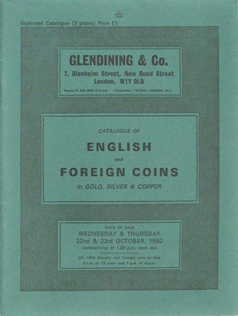 22 Oct, 1980 English and Foreign Coins.