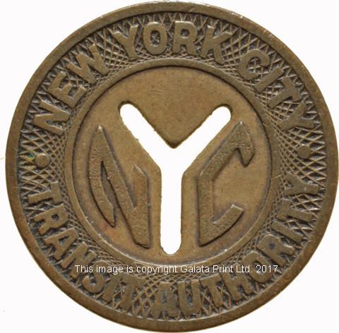 USA, NEW YORK  Transport token