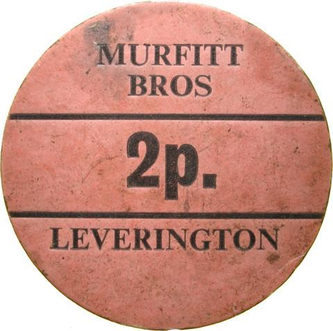 Farm token. Murfitt Bros, Leverington.