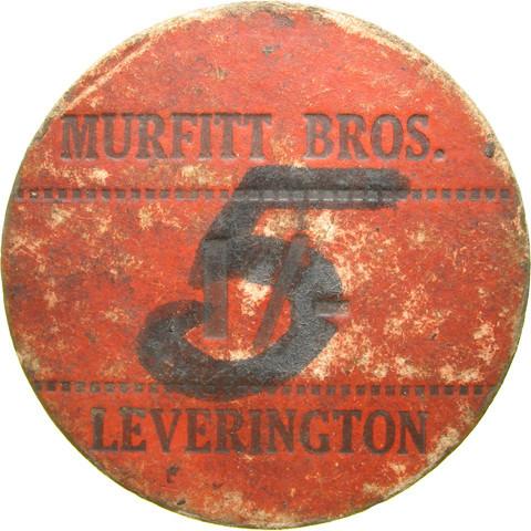 Farm token. Murfitt Bros, Leverington.