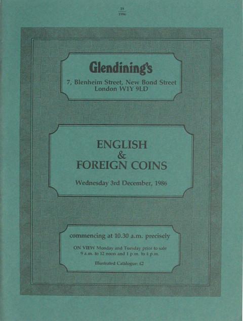 3 Dec, 1986  English Coins & Foreign Coins.