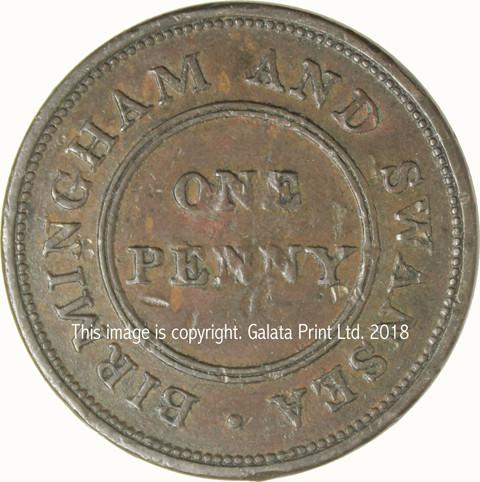 BIRMINGHAM, Rose Copper Company. Penny token 1811.