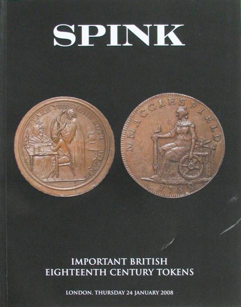 Spink 192  Important British Eighteenth Century Tokens.