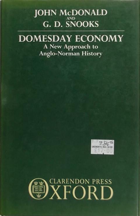 Domesday Economy. A new approach to Anglo-Norman history