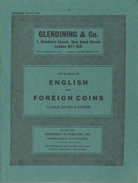 5 Feb, 1986  English, and Foreign Coins.