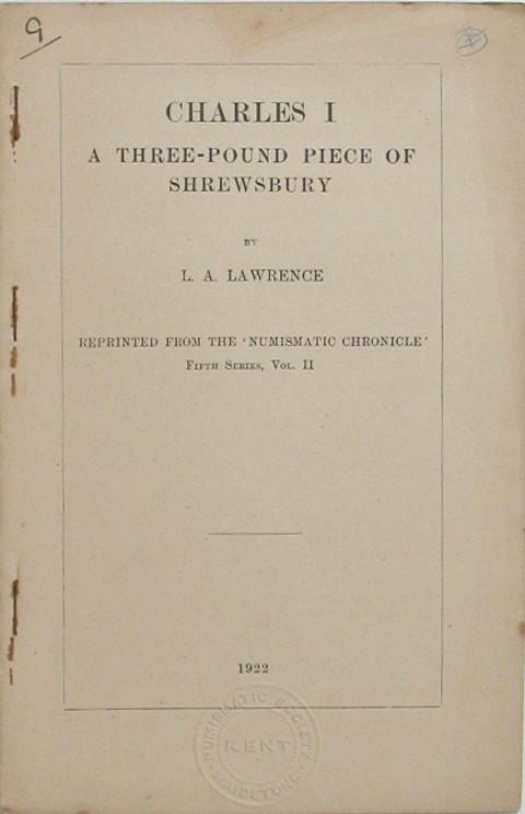 Charles I. A Three-Pound Piece of Shrewsbury.