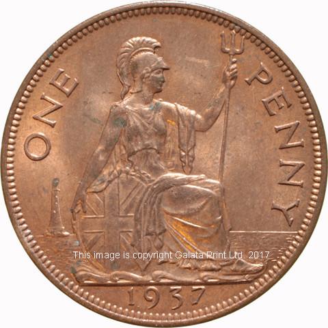 GEORGE VI, 1937-52. ̠ Penny, 1937