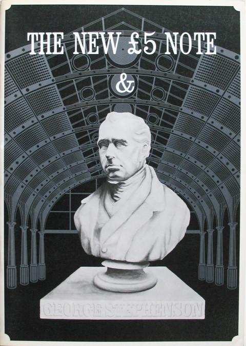 The New &pound;5 Note &amp; George Stephenson.