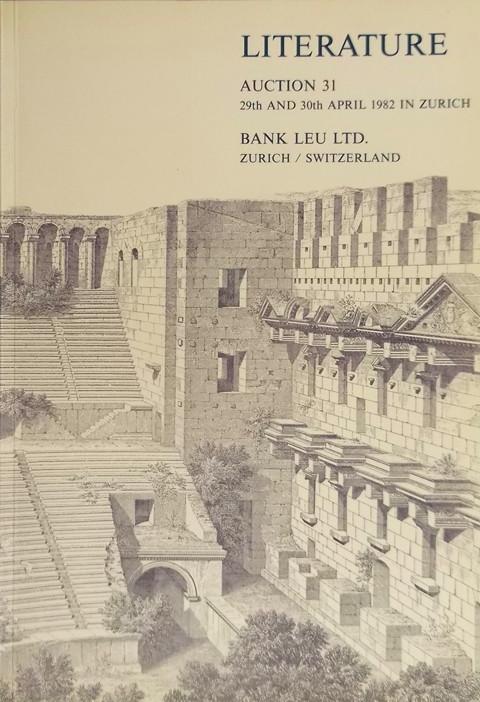 29 April 1982. No. 31. Bank Leu, Z?_rich