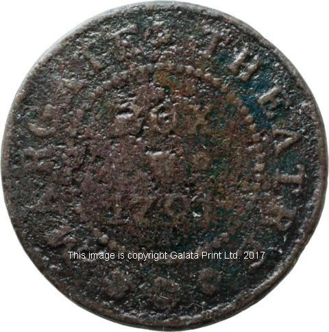Margate Theatre. Box pass 1791