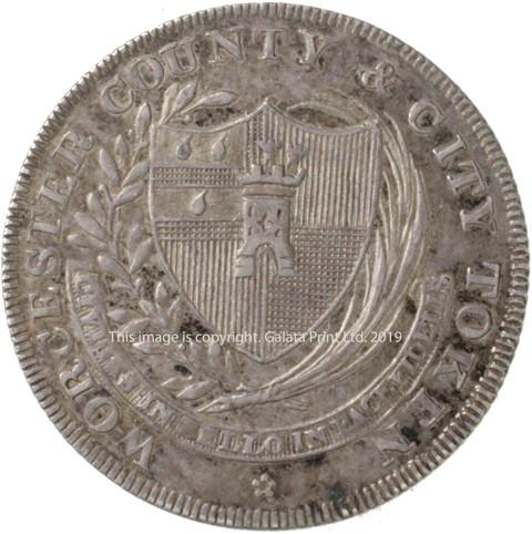 WORCESTERSHIRE, Worcester. Shilling, 1811. City and County issue, 1811.