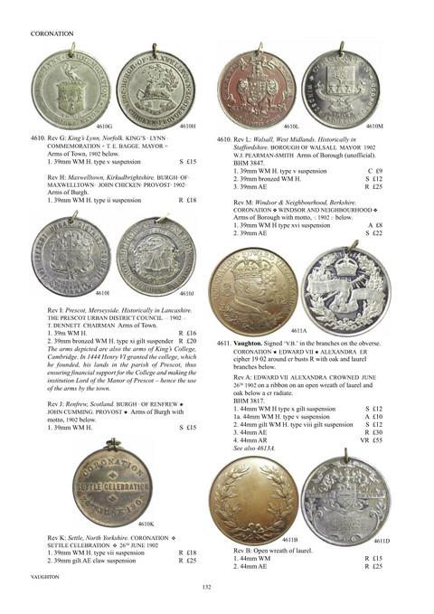 Royal Commemorative Medals 1837-1977. Vol. 4. Edward VII, 1901 - 1910.