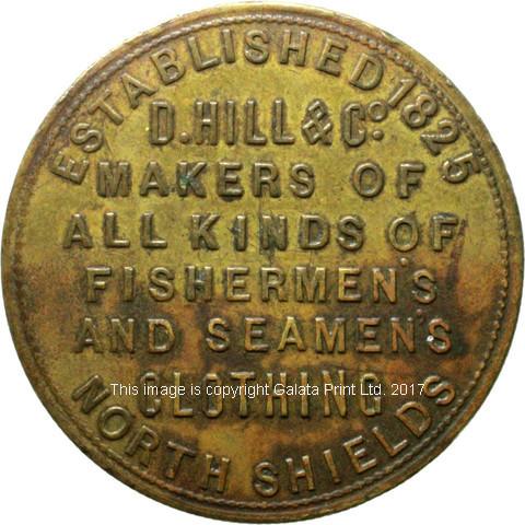 ADVERTISING TICKET North Shields.  Seamans clothing.