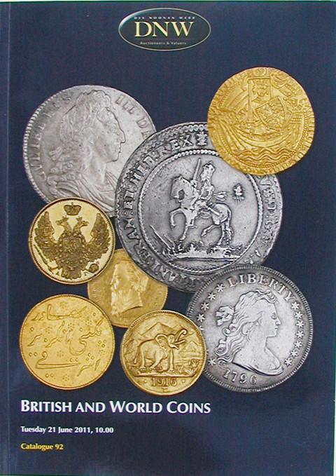 21 Jun, 2011.  DNW 92.   British & World Coins.