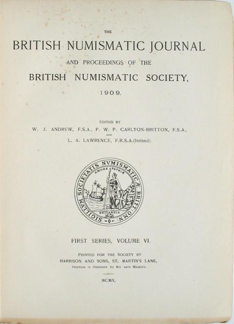 British Numismatic Journal 1909