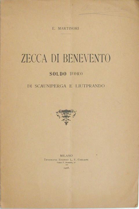 Zecca di Benevento soldo d'oro di Scauniperga e Liutprando.