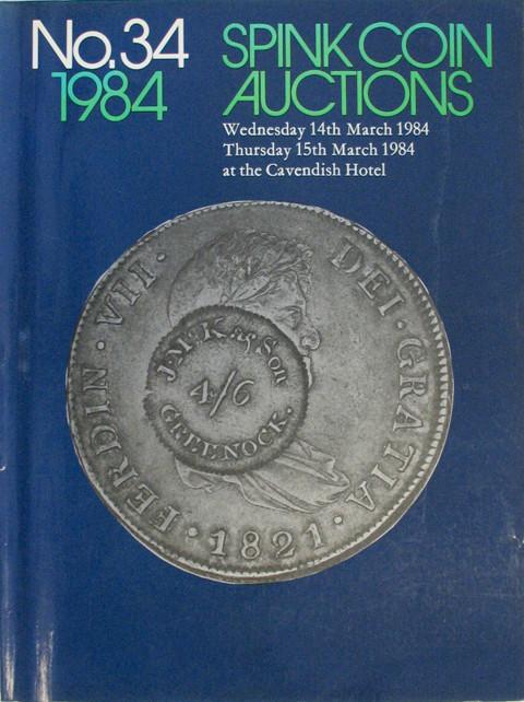 Spink 34.  The Walter Allen Collection of Counterstamped Spanish Dollars, etc.