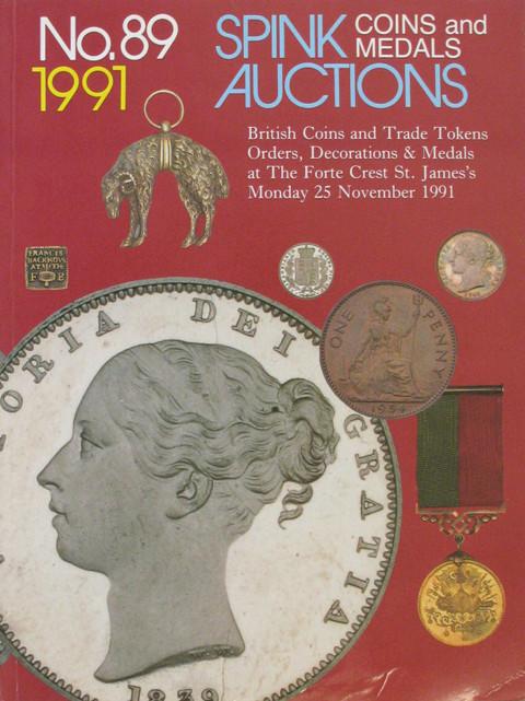 Spink 89.  British coins and trade tokens.  Orders, Decorations and Medals.