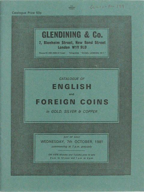 7 Oct, 1981  English and Foreign Coins.