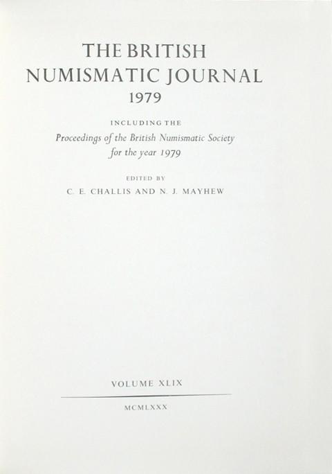 British Numismatic Journal 1979