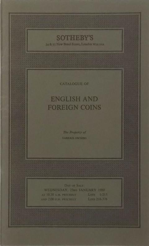 23 Jan, 1980  English & Foreign Coins