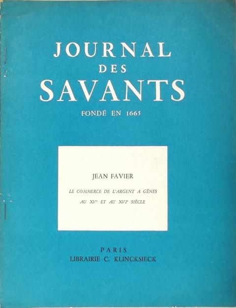 Le Commerce de l'Argent a Genes au XVe et au XVIe siecle