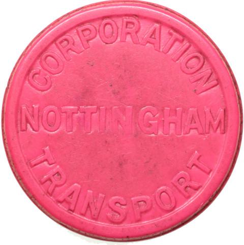 Transport Token  Nottingham Corporation Transport 1d