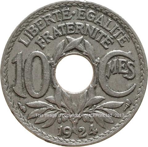 FRANCE 3rd Republic. ((1871 - 1940) 10 centimes. Lindauer.